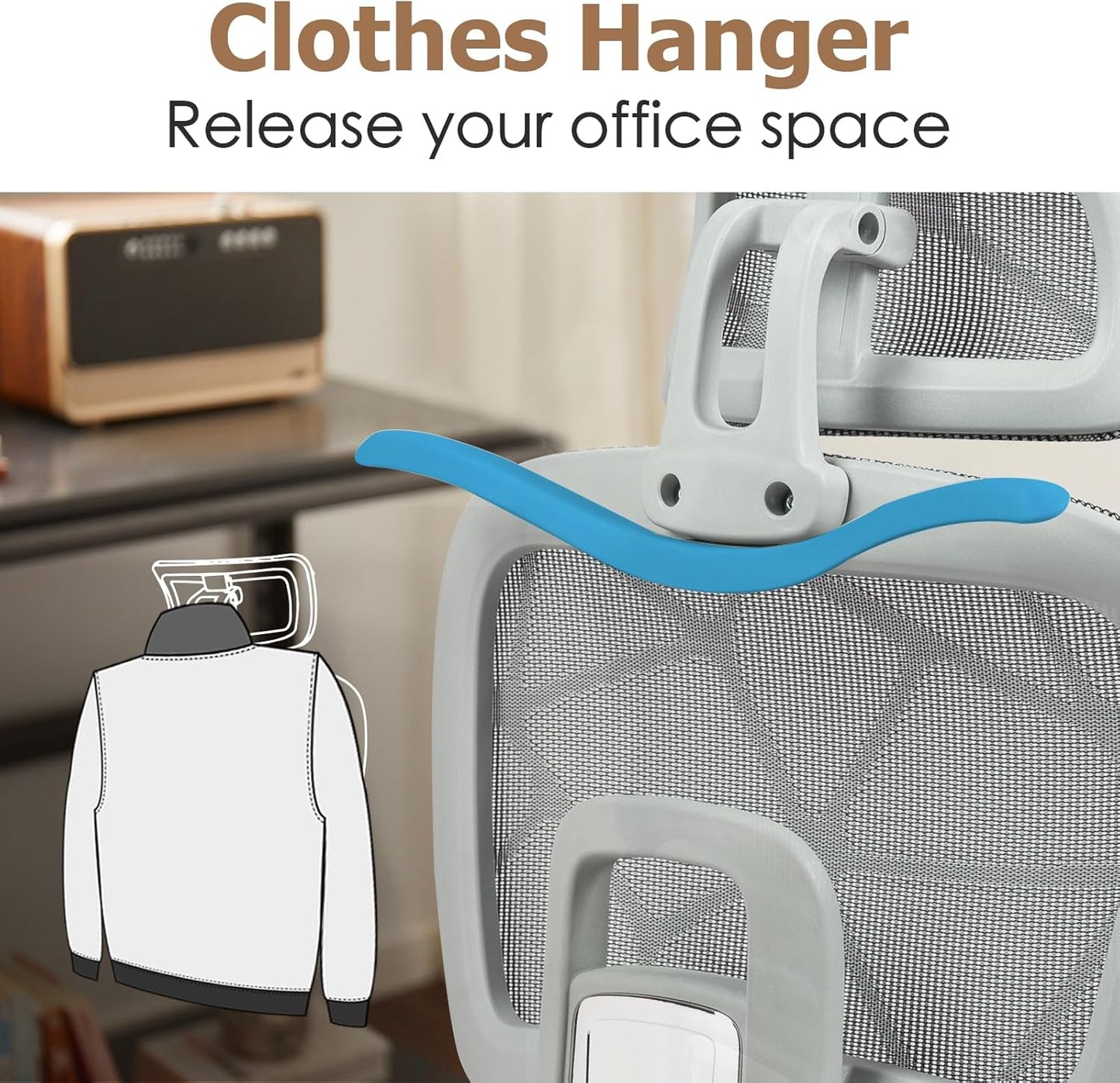 Ergonomic Mesh Office and Gaming Chair with Footrest