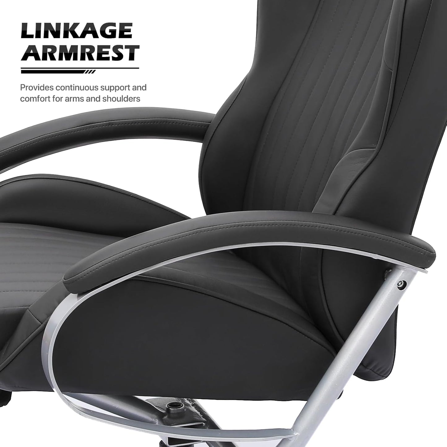 Racing Style Recliner with Footrest and Adjustable Backrest