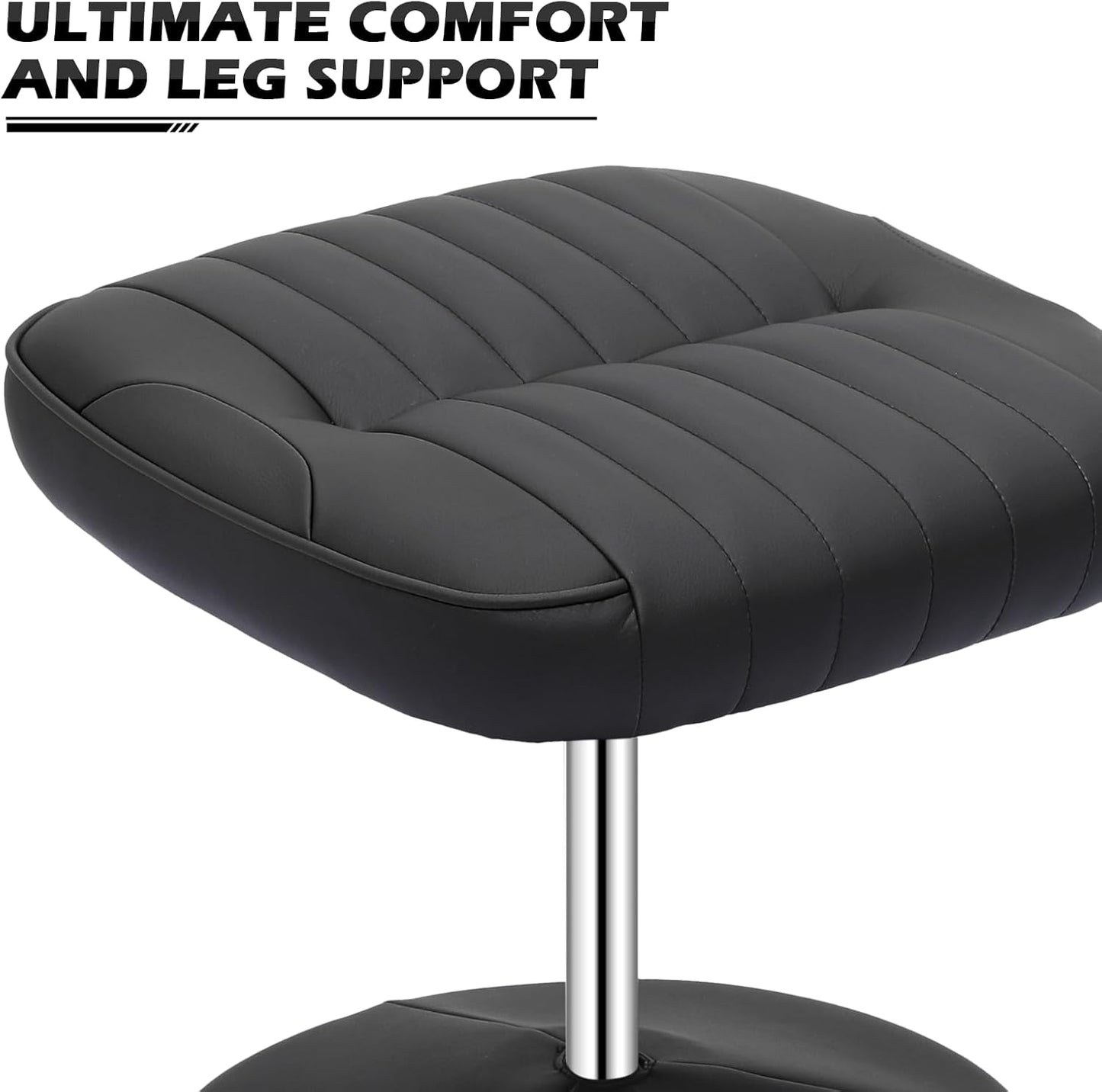 Racing Style Recliner with Footrest and Adjustable Backrest