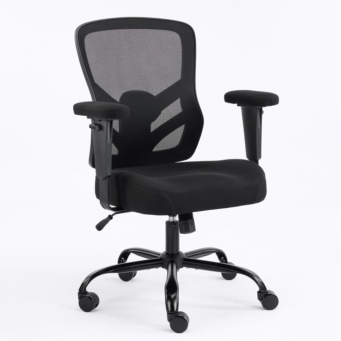 Ergonomic Office Chair with Adjustable Back Lumbar Support and Armrests